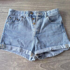 Button-fly Denim Jorts